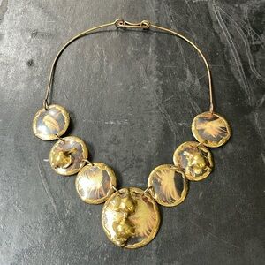 Vintage Brass Necklace
